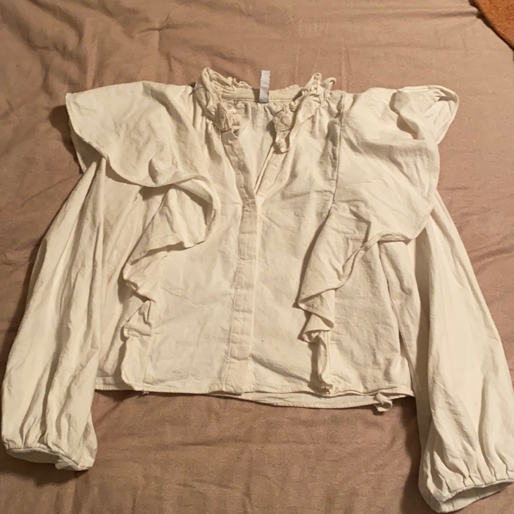 Cream top from Zara